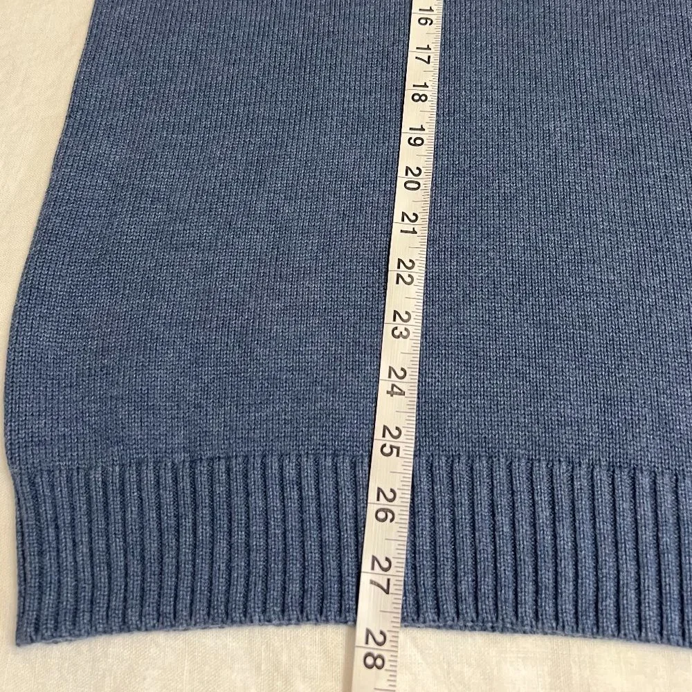 J. Crew Men's Sweater Knit Yale Blue Embroidered Size L Crewneck Pullover